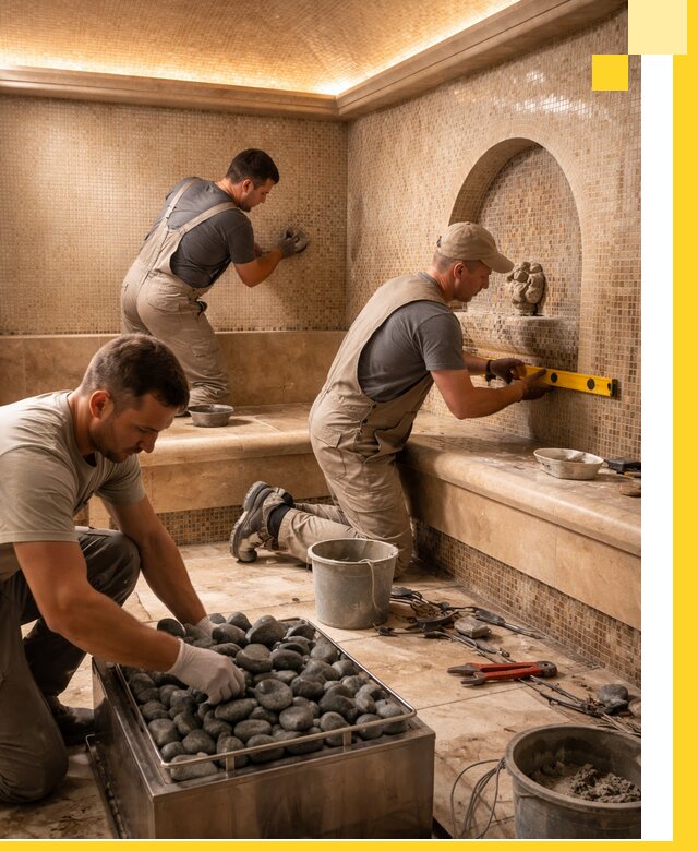 Проектирование и строительство хамама и сауны в Абакане