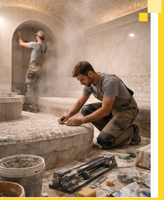 Профессиональный дизайн хамама и SPA под ключ в Абакане