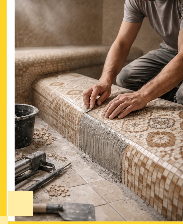 Плитка для хамама под ключ в Абакане от 3575 р. | ЭриданБкн