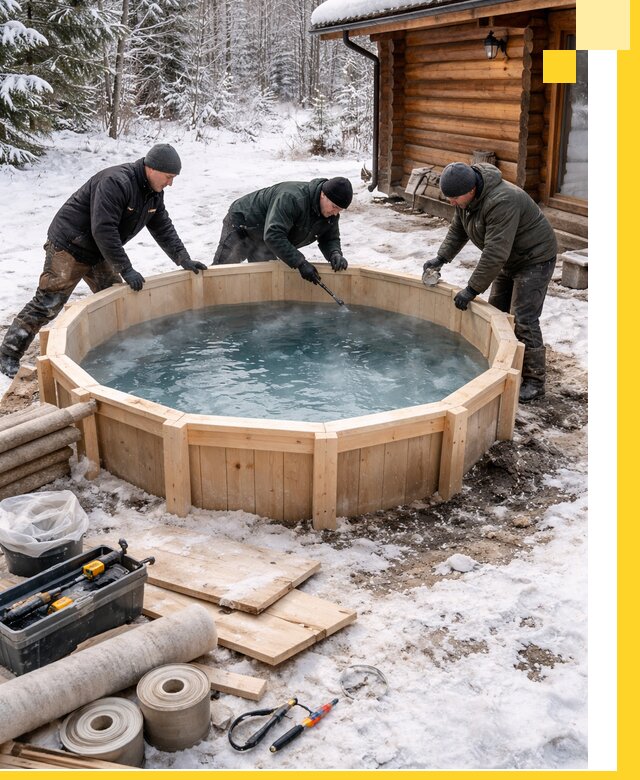 Изготовление и установка ледяных купелей под ключ в Абакане